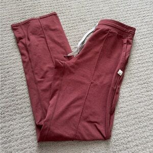 Vuori Women's Boot Cut Pants in Maroon